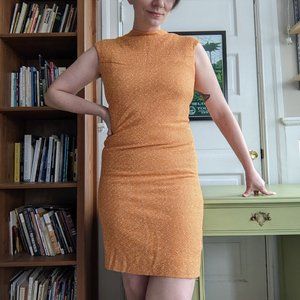 VINTAGE 60s sleeveless wiggle dress